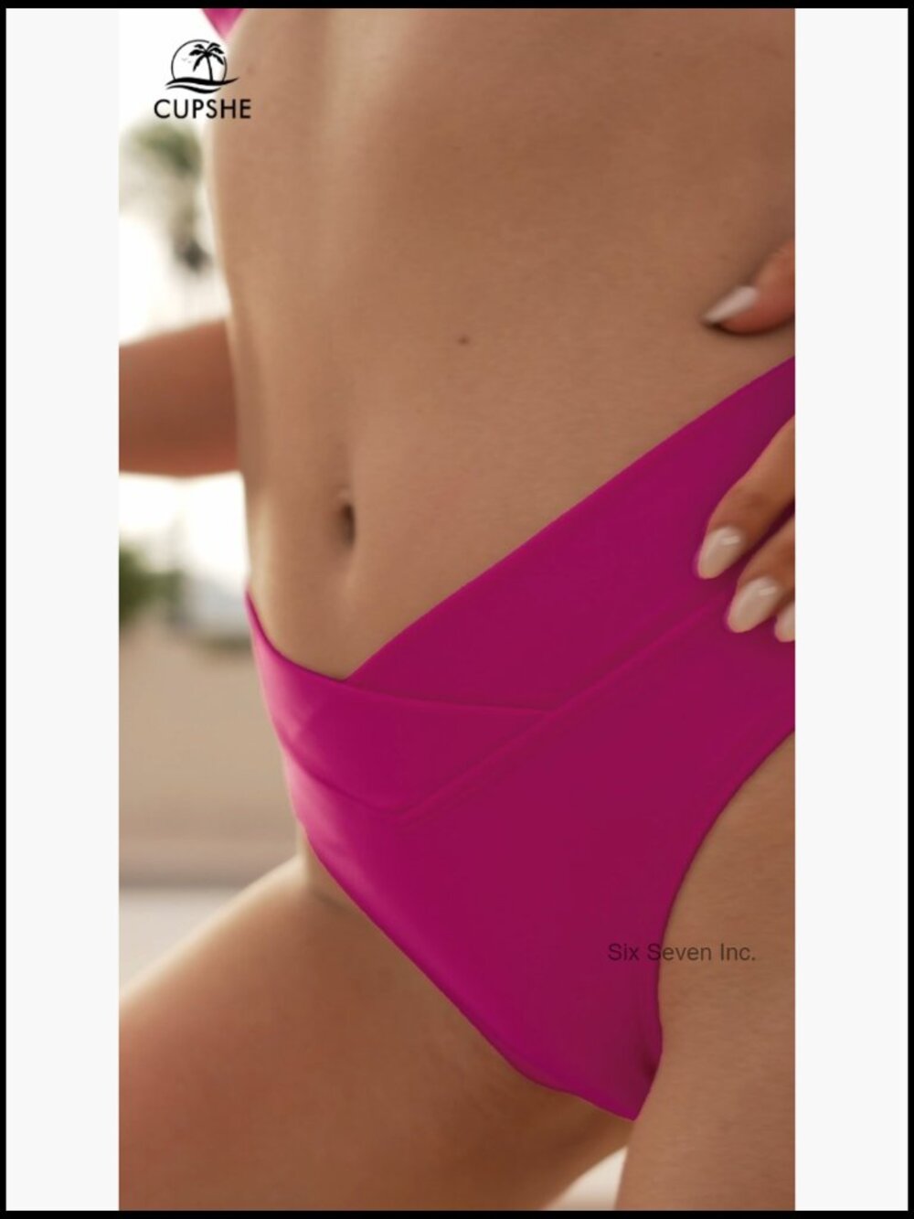 Two Piece Cut Out High Waisted Scoop Neck Bikini Set - Picture 7 of 7